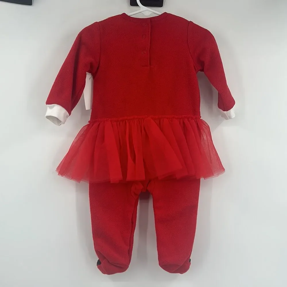 Baby Gear Fleece Girls Christmas Outfit‎ Sz 6-9m